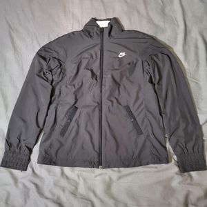 Nike Black Windbreaker Jacket (M 8-10)